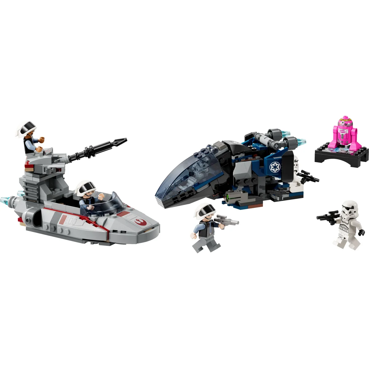 Imperial Dropship vs. Rebel Scout Speeder