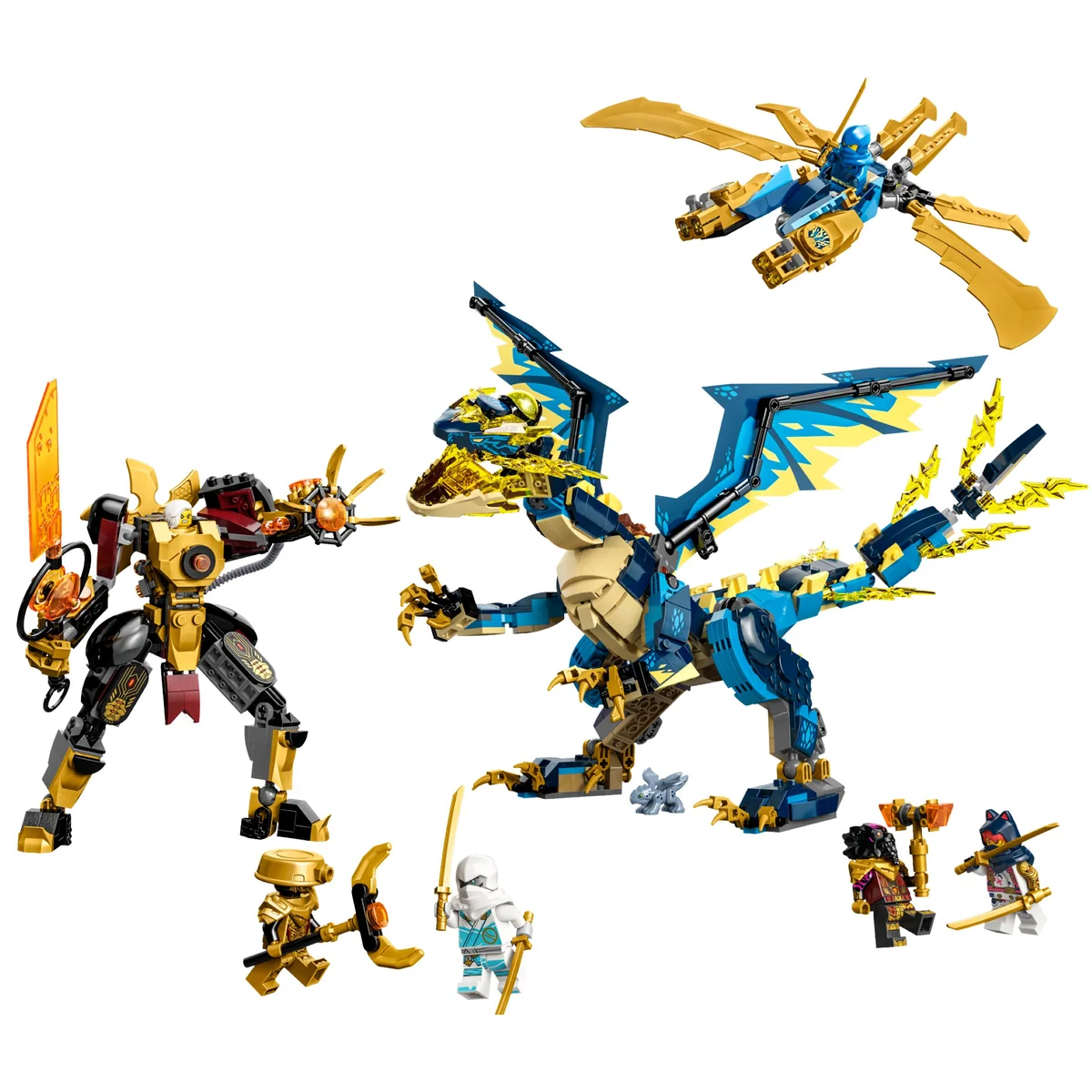 Elemental Dragon vs. The Empress Mech